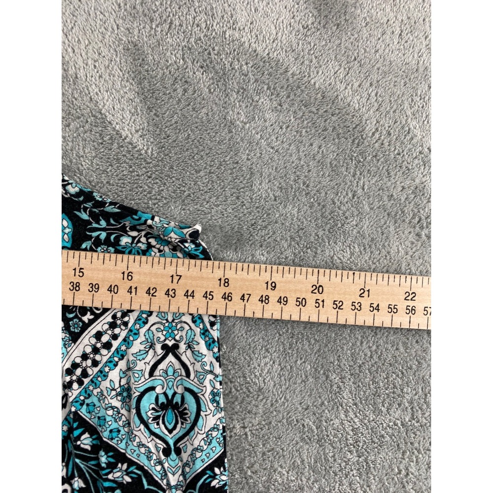 Cynthia Rowley Womens Blue Black Medallion Paisley Racerback Mini Dress Tunic S - Picture 5 of 9